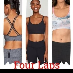 Fourlaps Womens Vitality Printed Fitness Sports Bra in 7 Colors